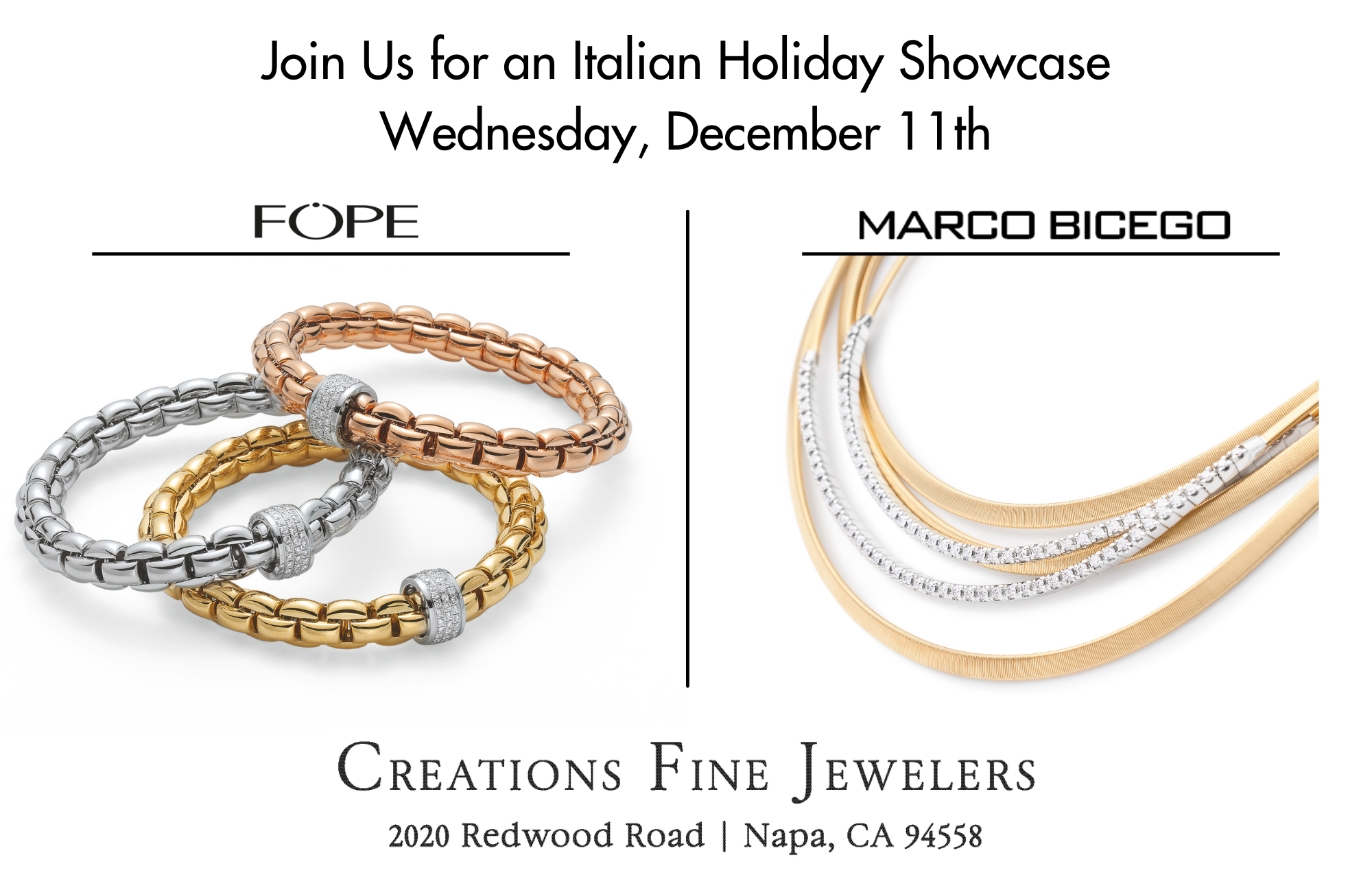 FOPE and Marco Bicego Italian Jewelry Designer Event