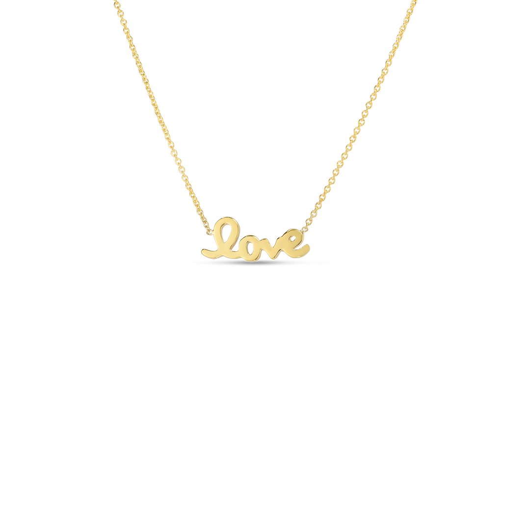 SCRIPT LOVE NECKLACE