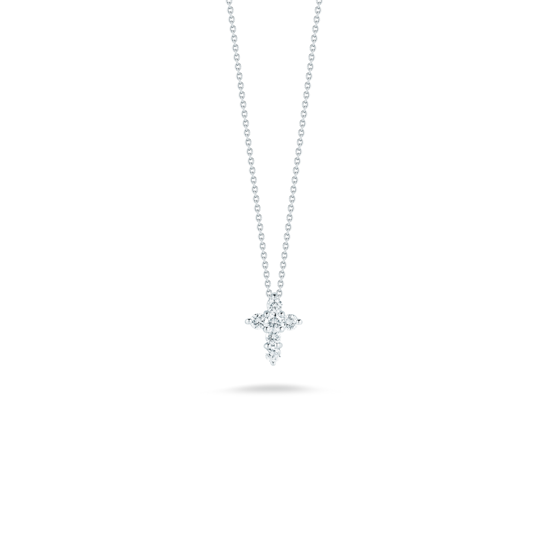 18K DIAMOND BABY CROSS PENDANT