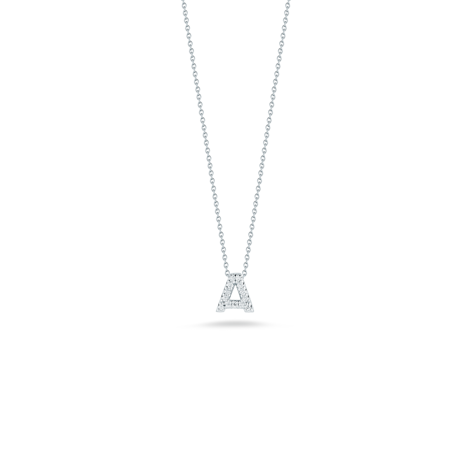 LOVE LETTER "A" DIAMOND PENDANT