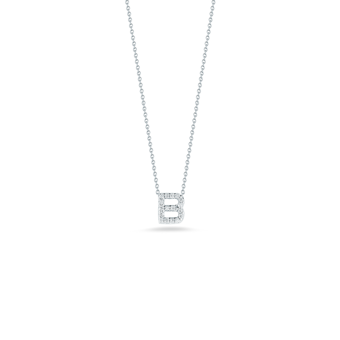 LOVE LETTER "B" DIAMOND PENDANT