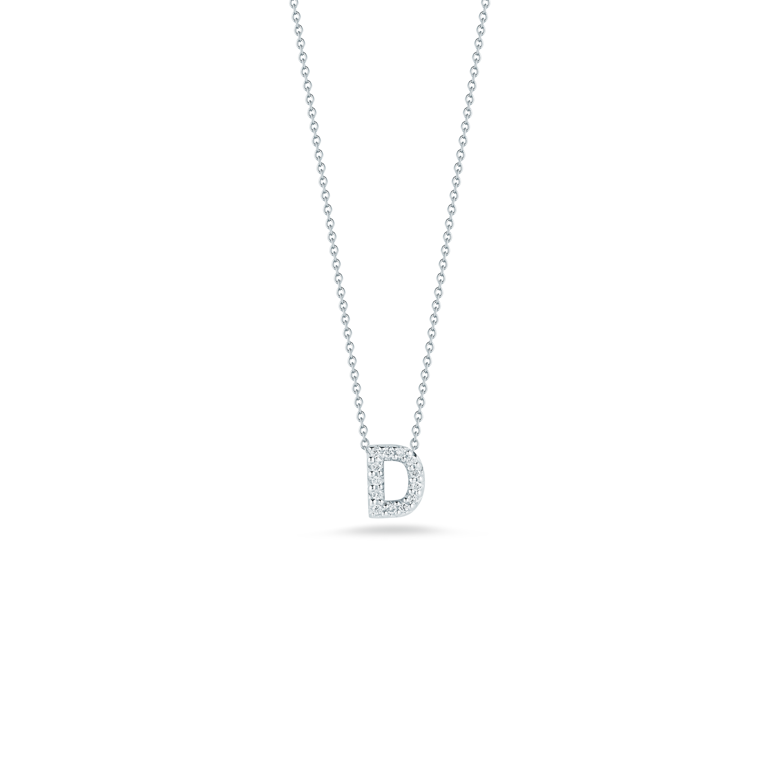 LOVE LETTER "D" DIAMOND PENDANT