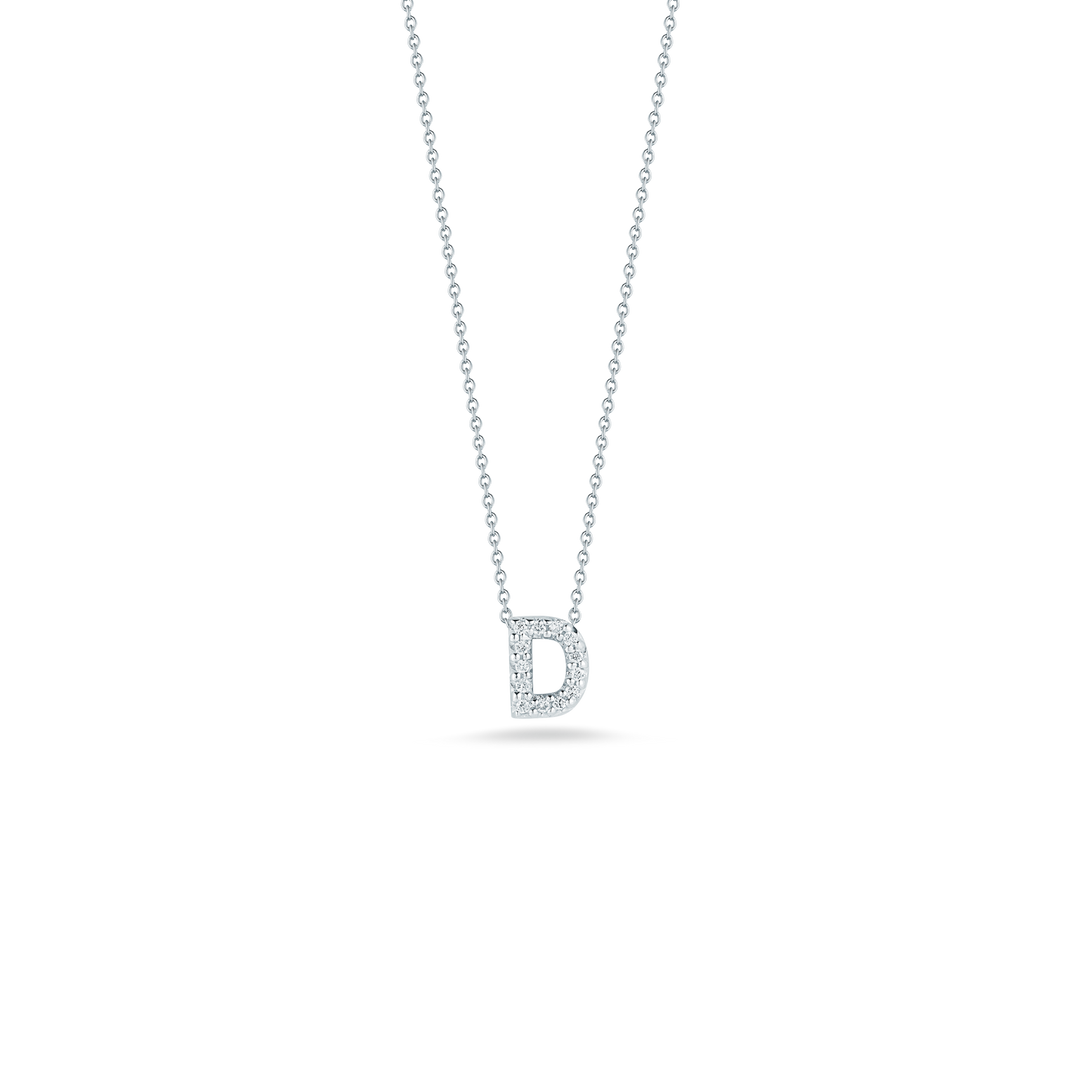 LOVE LETTER "D" DIAMOND PENDANT