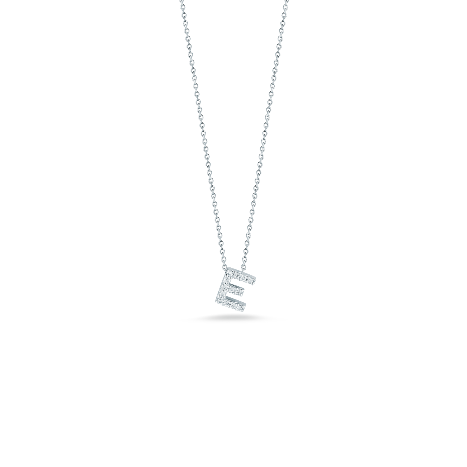 LOVE LETTER "E" DIAMOND PENDANT