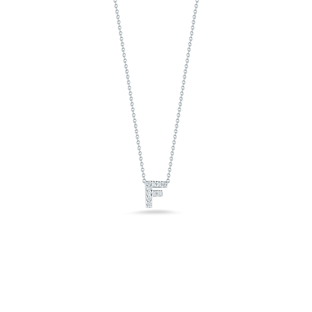 LOVE LETTER "F" DIAMOND PENDANT