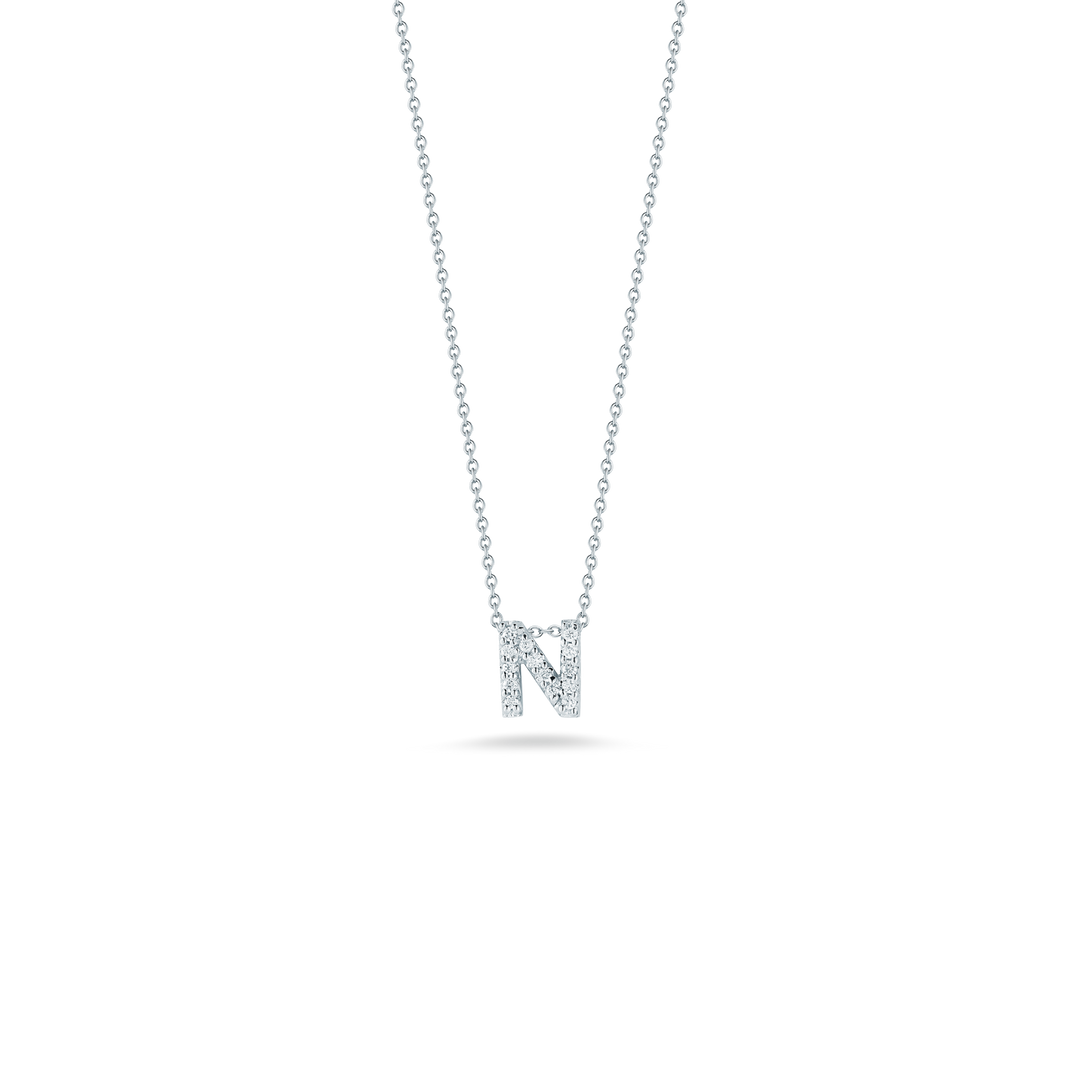 LOVE LETTER "N" DIAMOND PENDANT