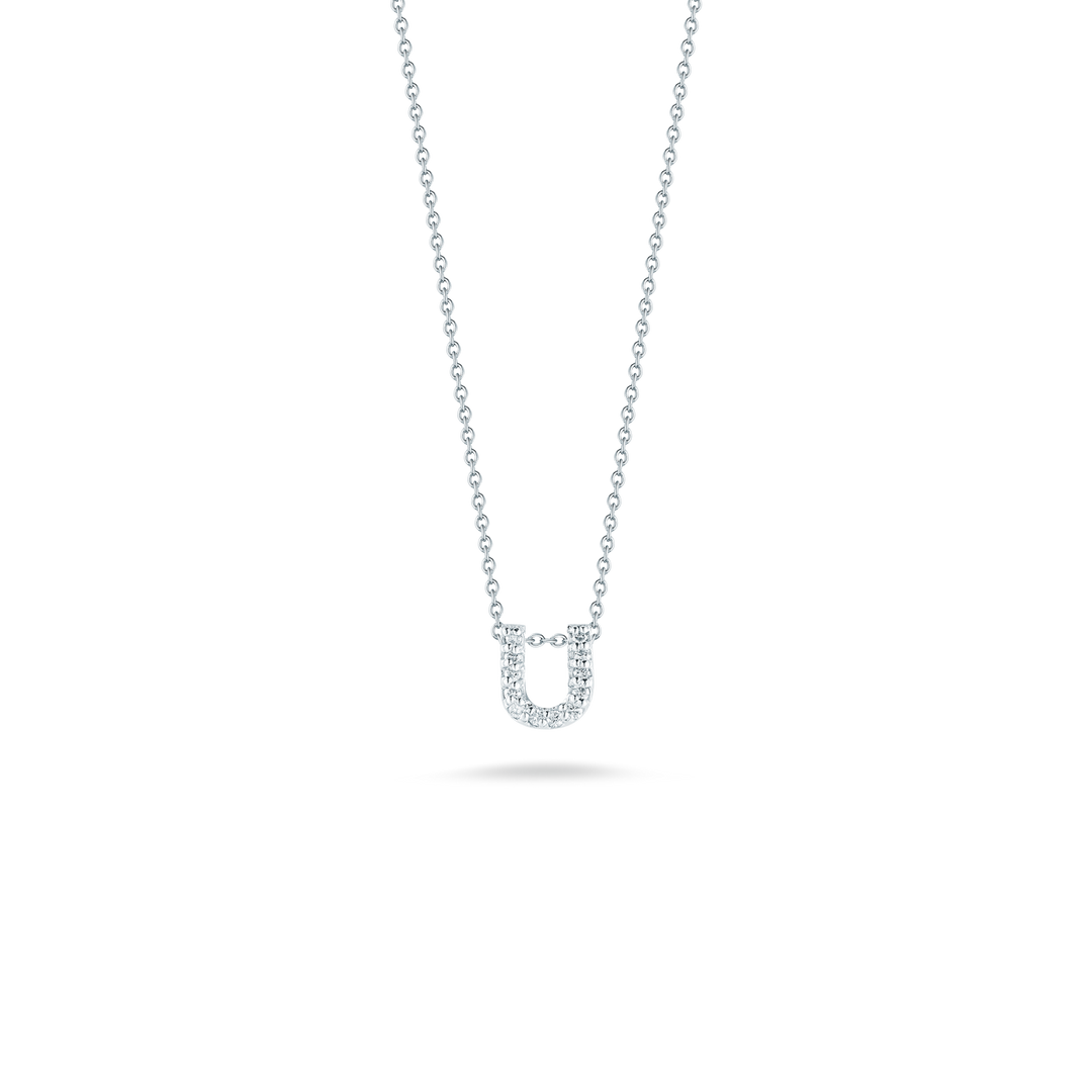 LOVE LETTER "U" DIAMOND PENDANT