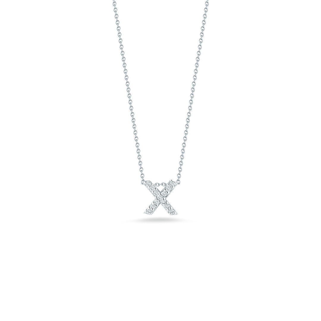 LOVE LETTER "X" DIAMOND PENDANT