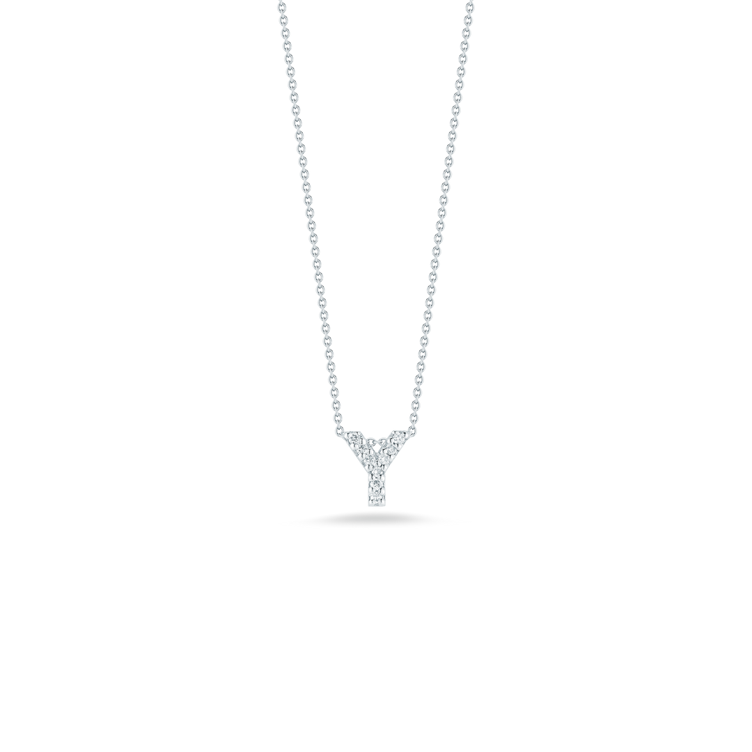 LOVE LETTER "Y" DIAMOND PENDANT