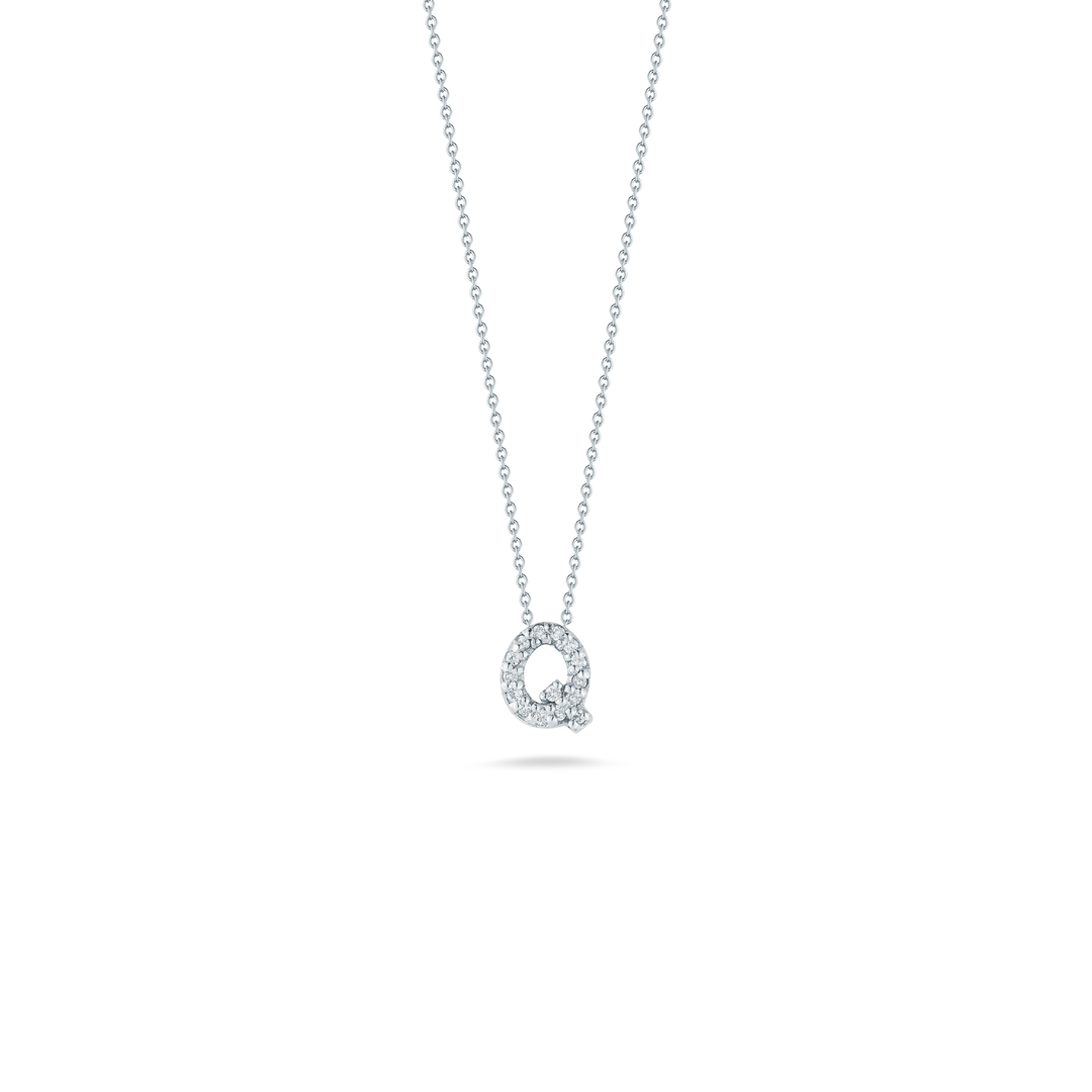 LOVE LETTER "Q" DIAMOND PENDANT