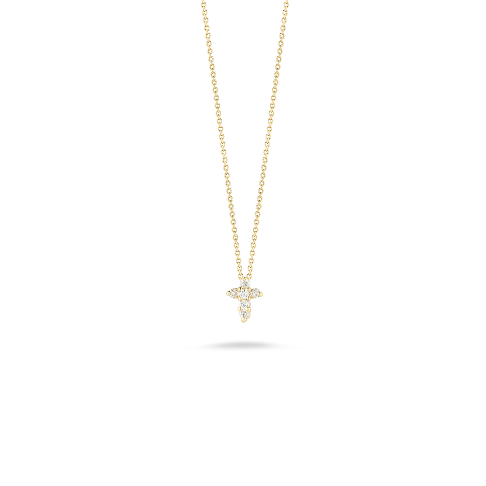 18K DIAMOND BABY CROSS PENDANT