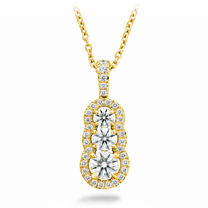 0.77 ctw. Aurora Pendant - Small in 18K White Gold