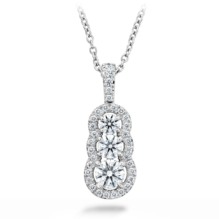 0.77 ctw. Aurora Pendant - Small in 18K White Gold