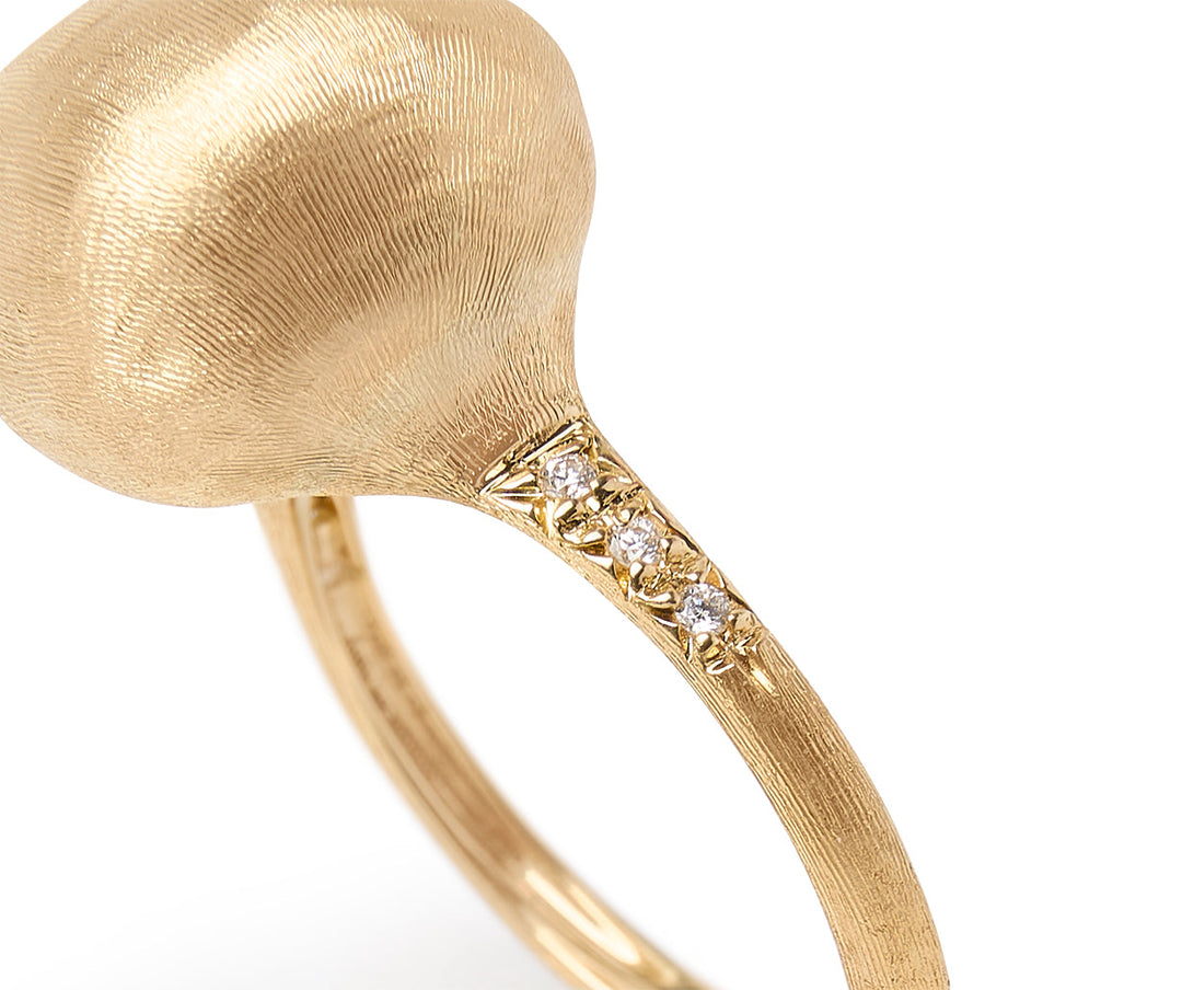 18K Yellow Gold & Diamond Ring