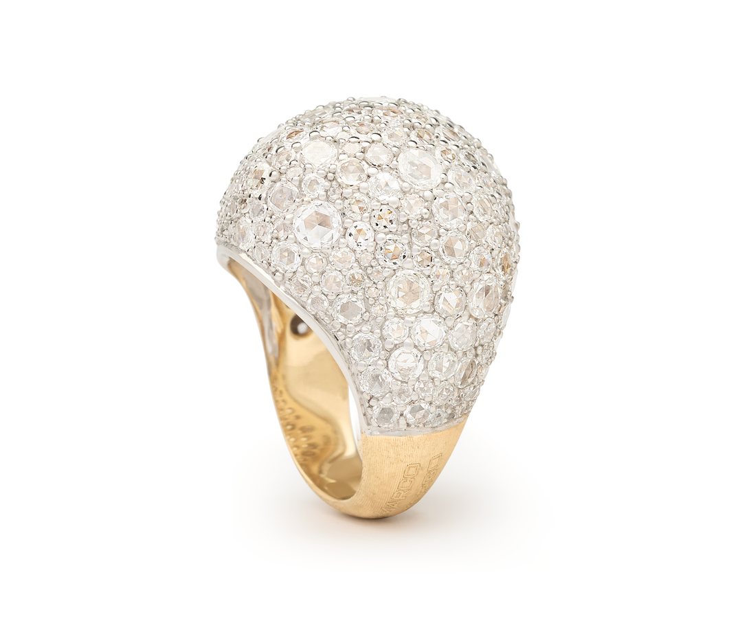 18K Yellow Gold Diamond Cocktail Ring