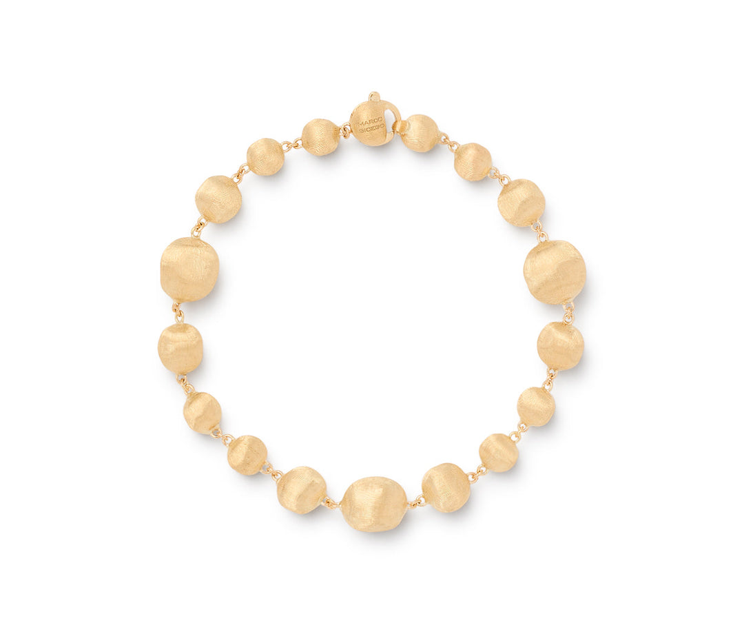 18K Yellow Gold Mixed Bead Bracelet