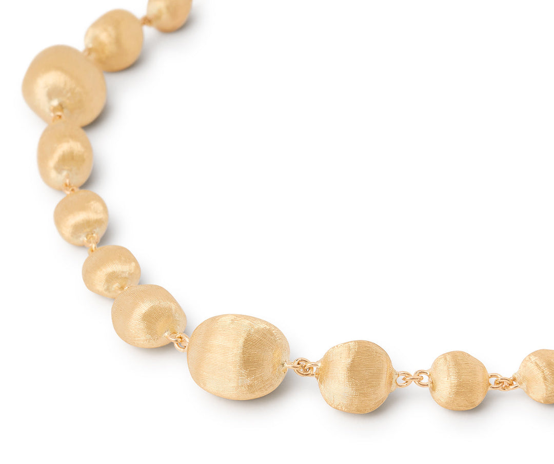 18K Yellow Gold Mixed Bead Bracelet