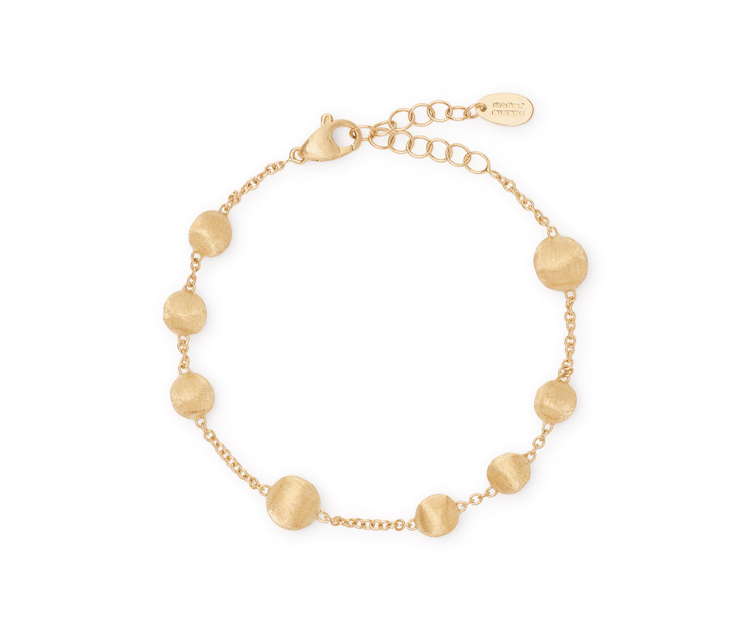 18K Yellow Gold Bead Bracelet