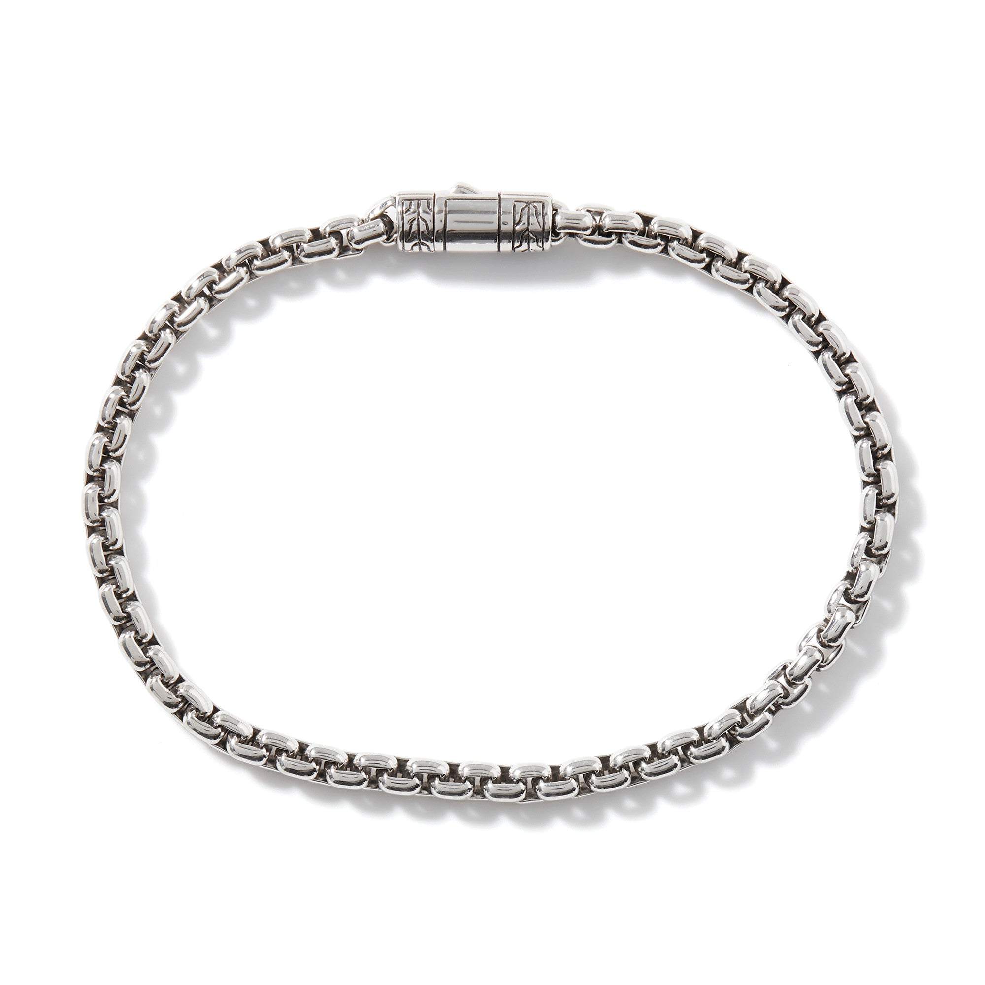 John Hardy Silver Box Chain Bracelet