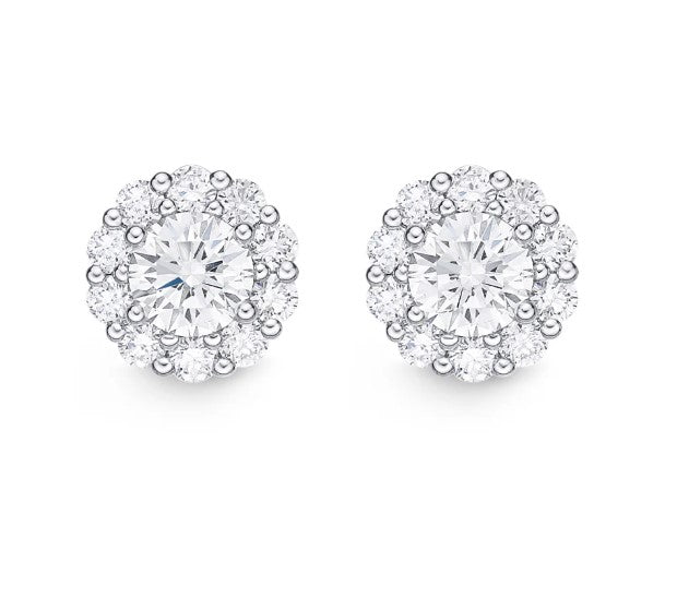 Blossom Diamond Earrings .50 Total Carat Weight