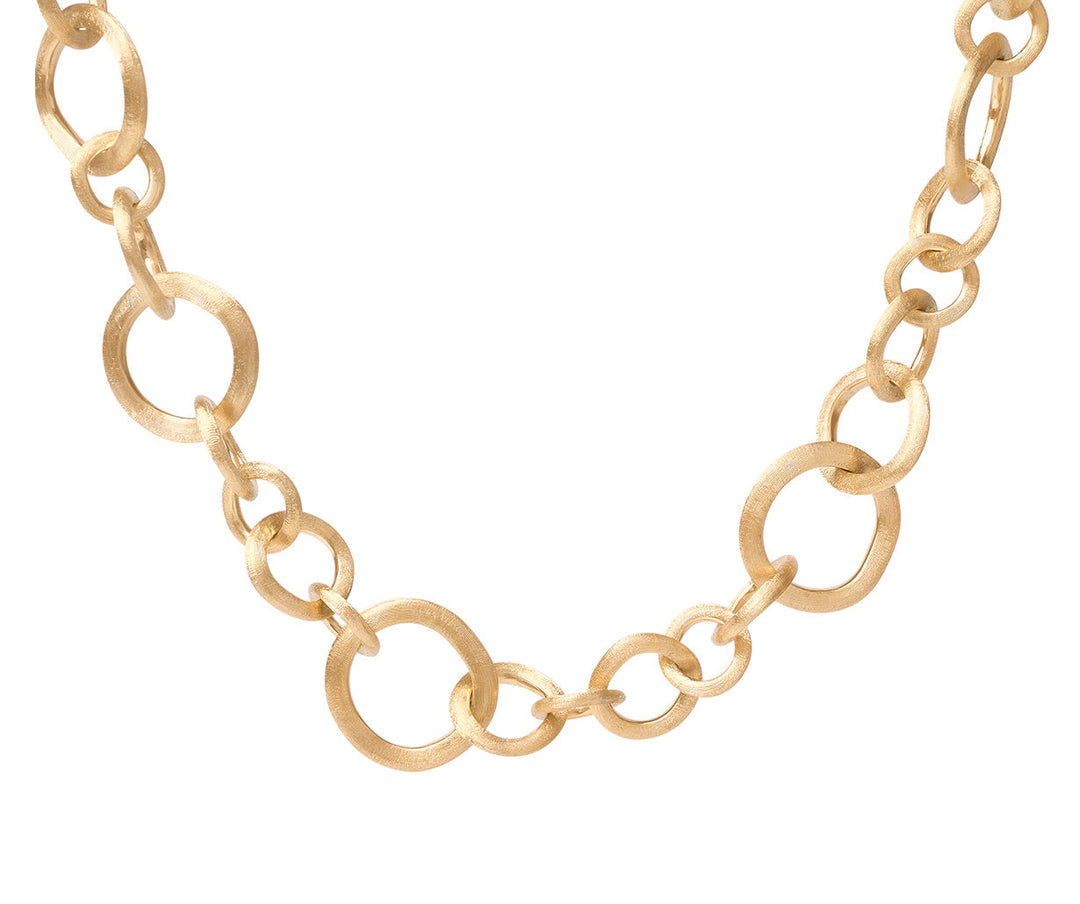 18K Yellow Gold Link Collar Necklace