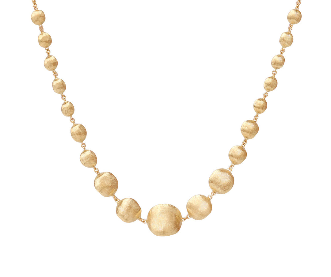 18K Yellow Gold Graduated Necklace