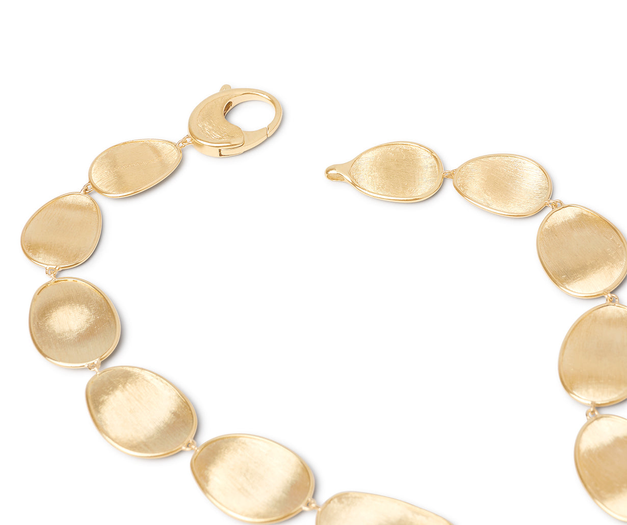 18K Lunaria Collection Yellow Gold Medium Graduated Collar Necklace