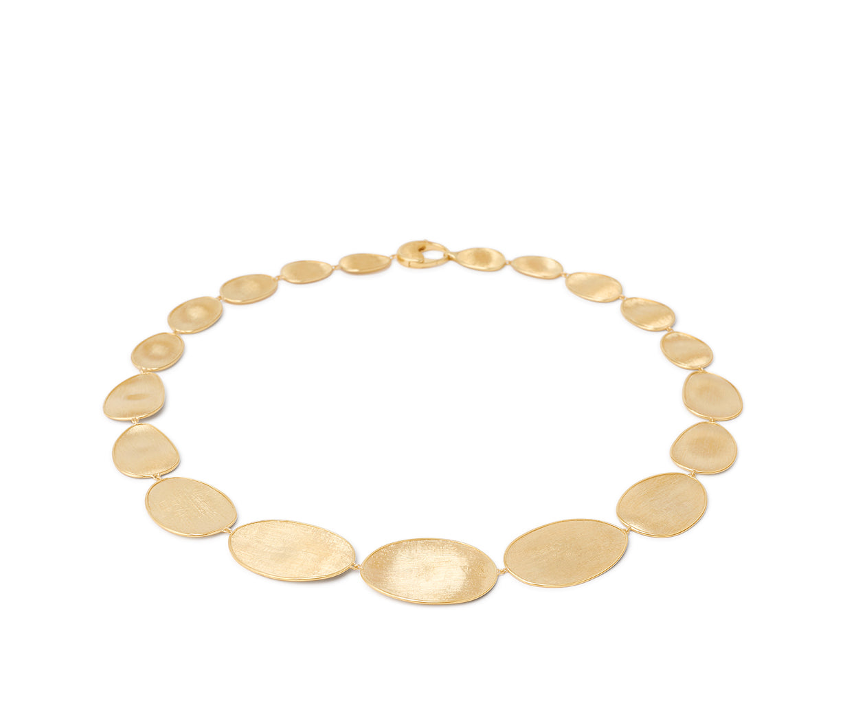 18K Lunaria Collection Yellow Gold Medium Graduated Collar Necklace