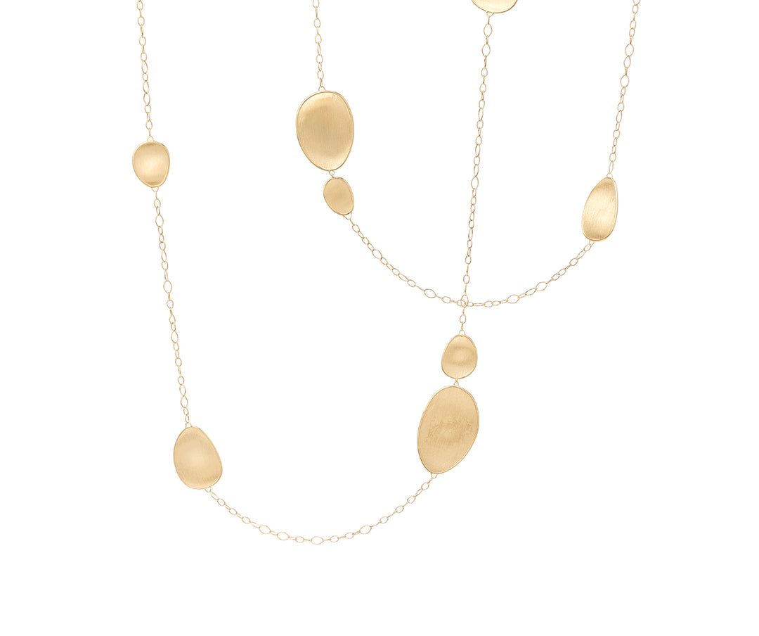 18K Lunaria Collection Yellow Gold Long Necklace