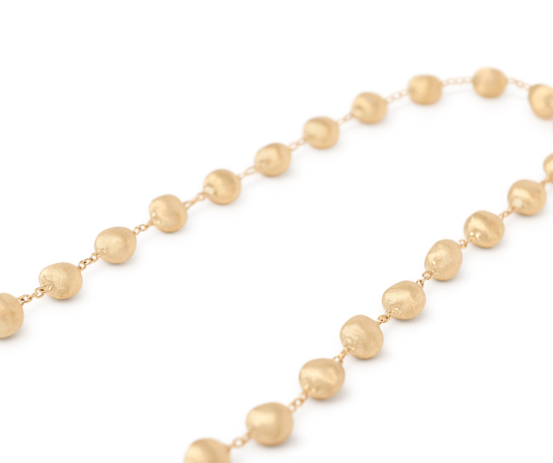 18K Yellow Gold Bead Necklace