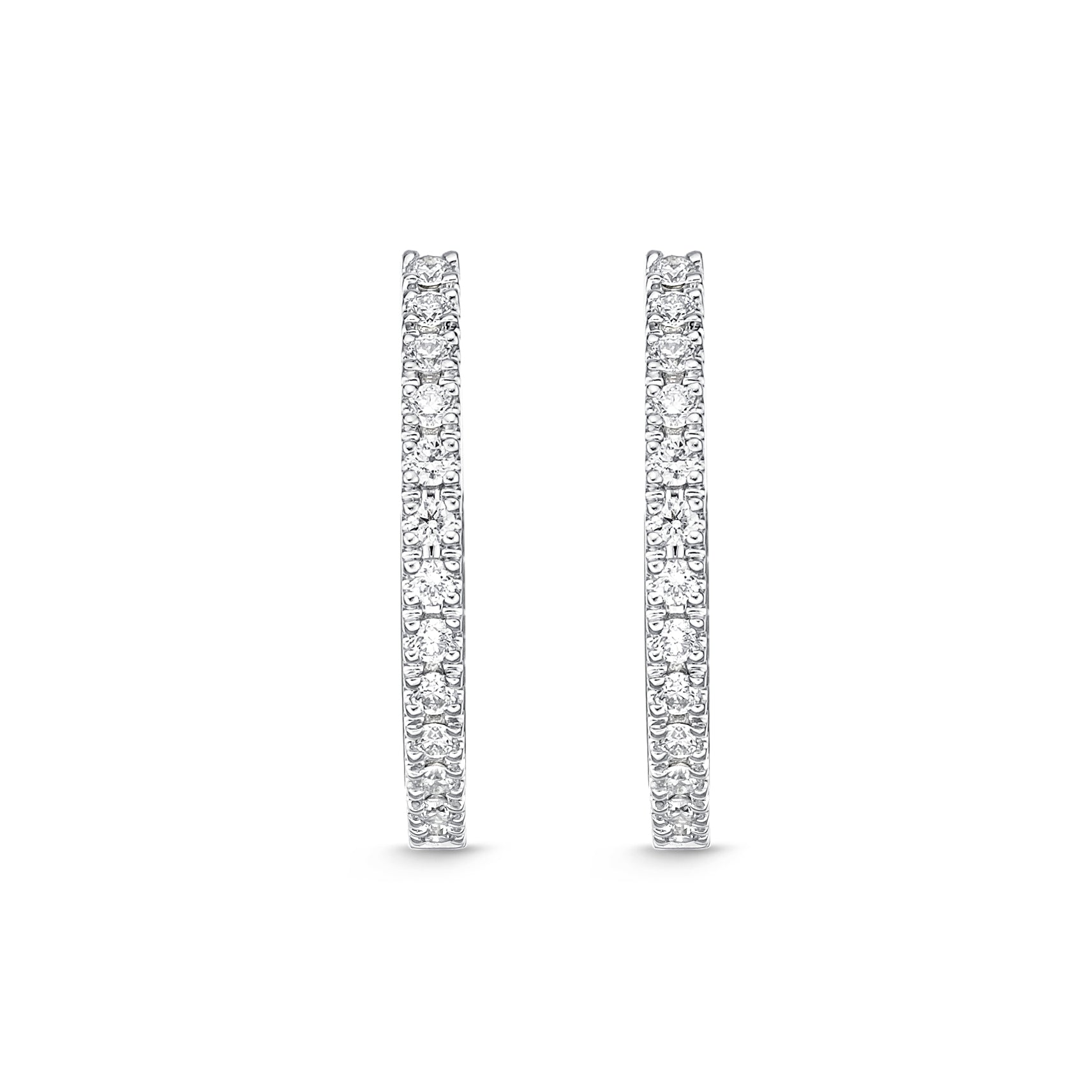 Diamond Huggie Hoops .33 Total Carat Weight