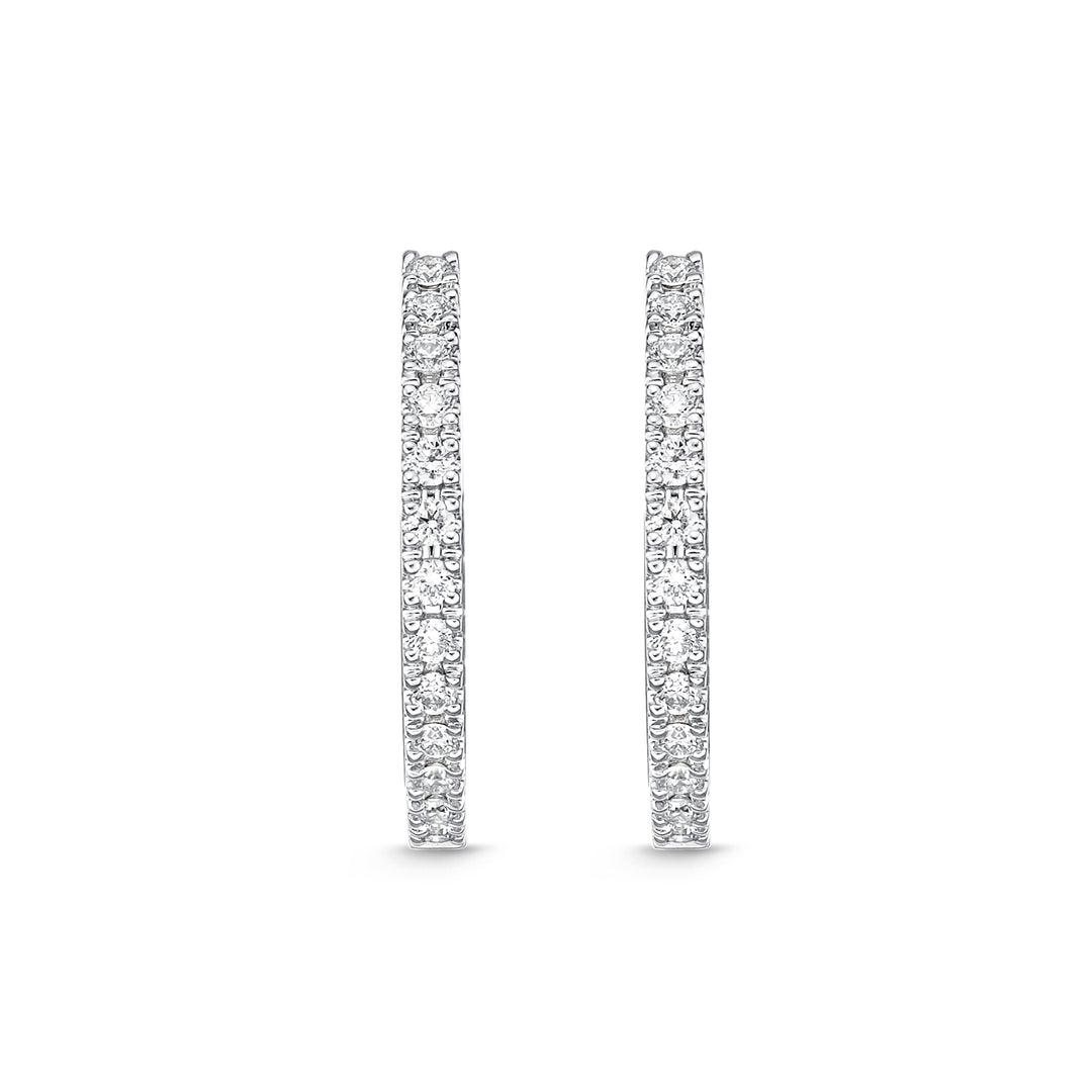 Diamond Huggie Hoops .33 Total Carat Weight