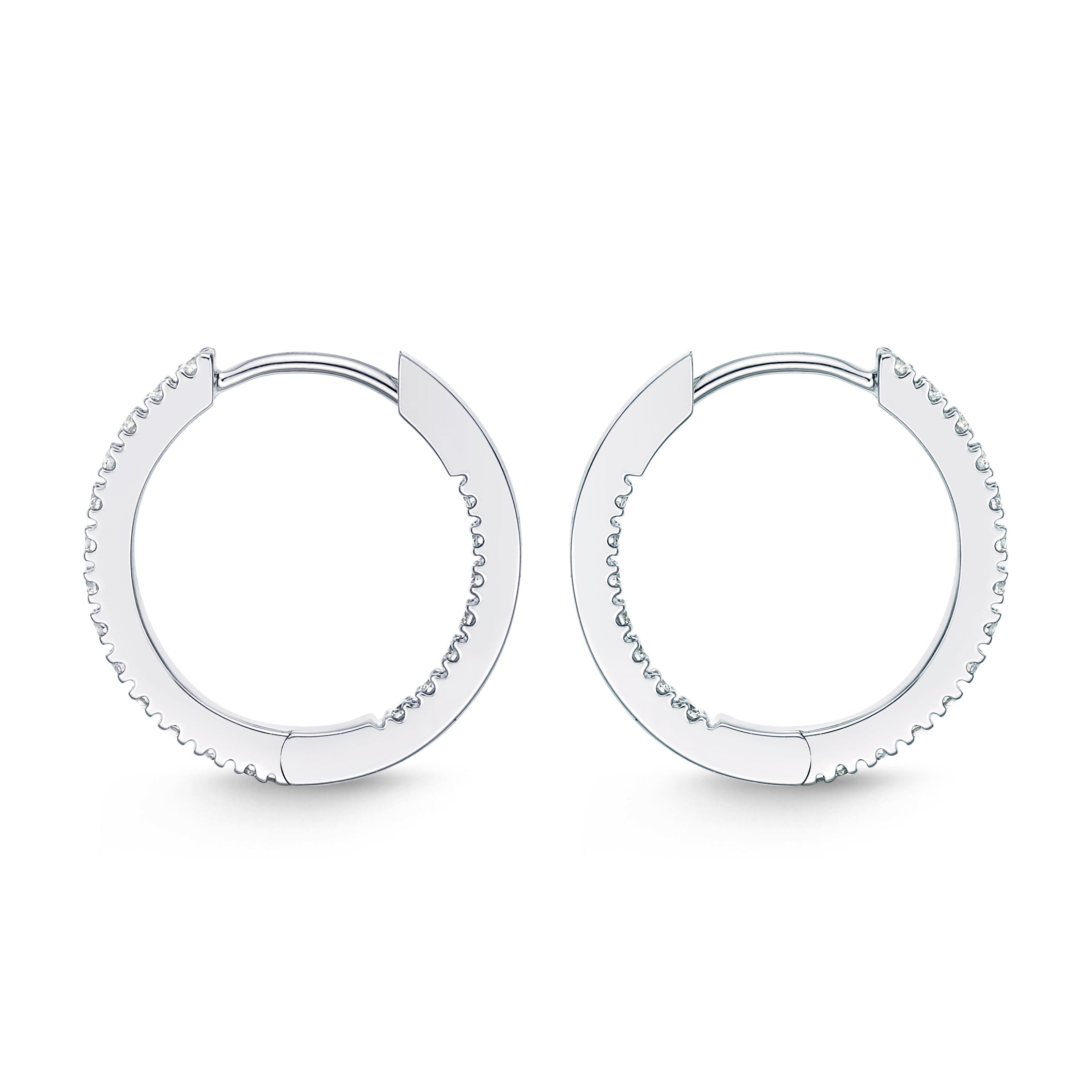 Diamond Huggie Hoops .33 Total Carat Weight