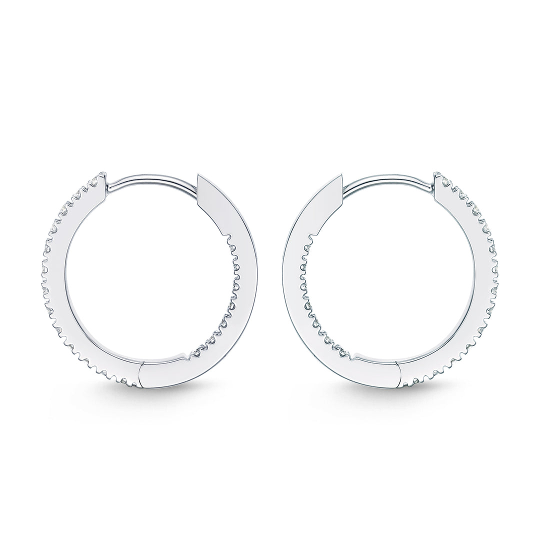 Diamond Huggie Hoops .33 Total Carat Weight