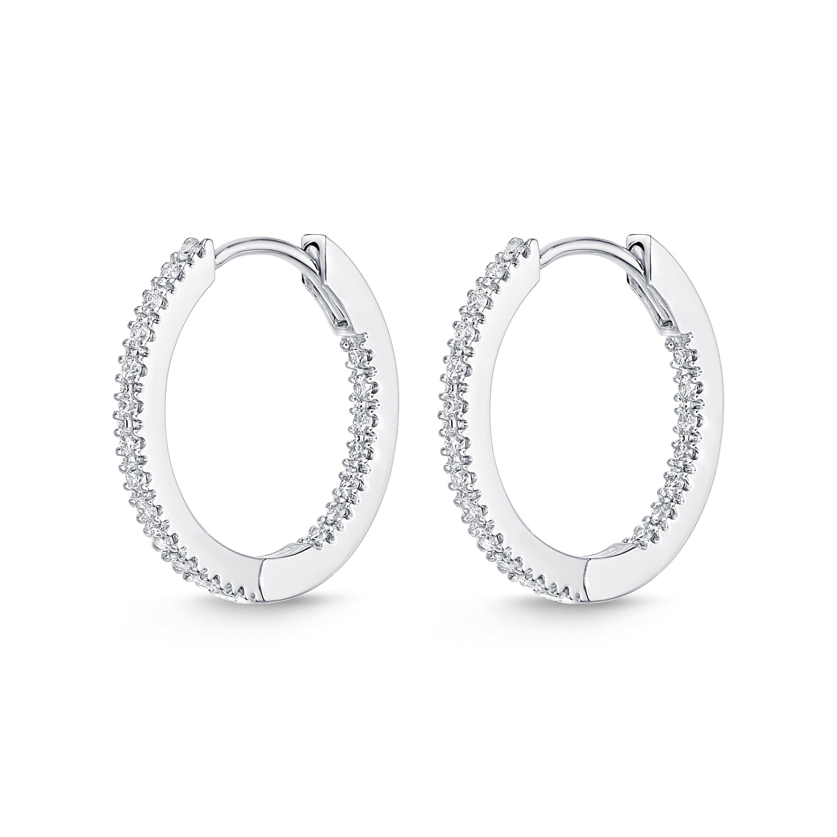 Diamond Huggie Hoops .33 Total Carat Weight