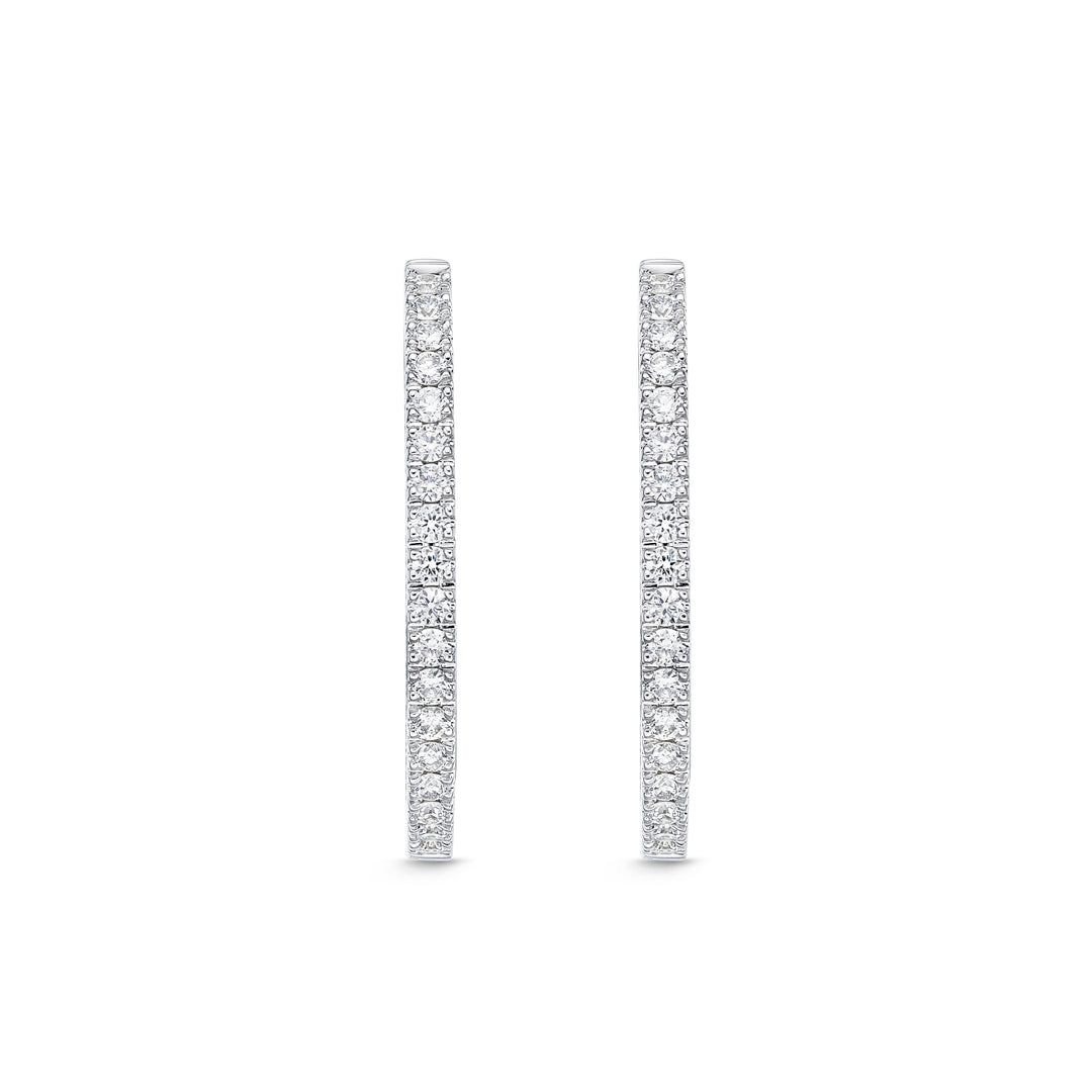 Diamond Huggie Hoops .50 Total Carat Weight