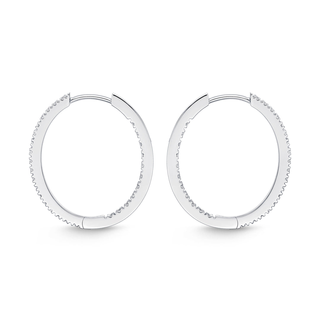 Diamond Huggie Hoops .50 Total Carat Weight