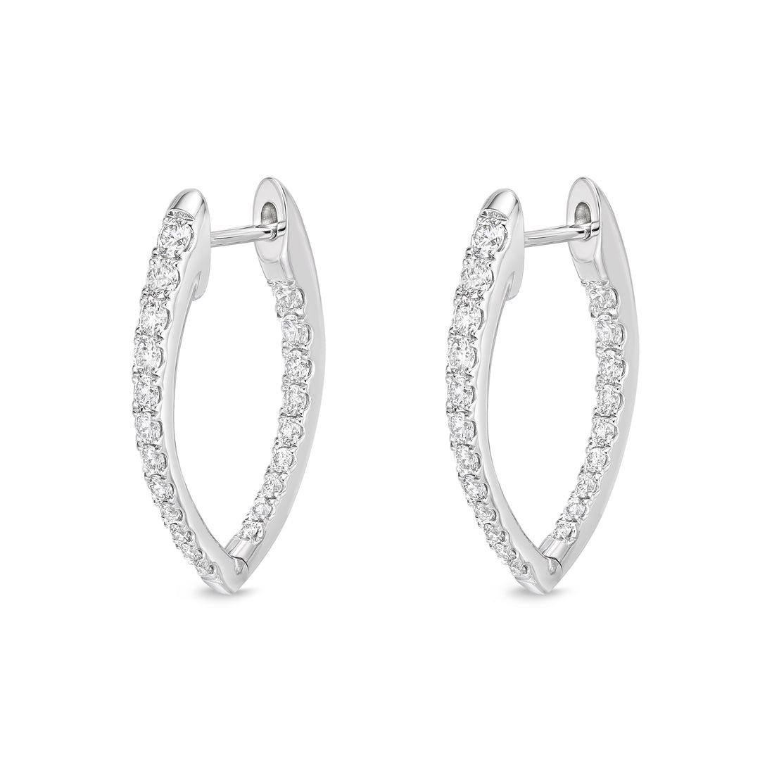 Diamond Imperial Hoops .75CTW