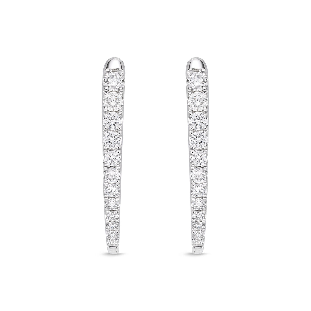 Diamond Imperial Hoops .75CTW