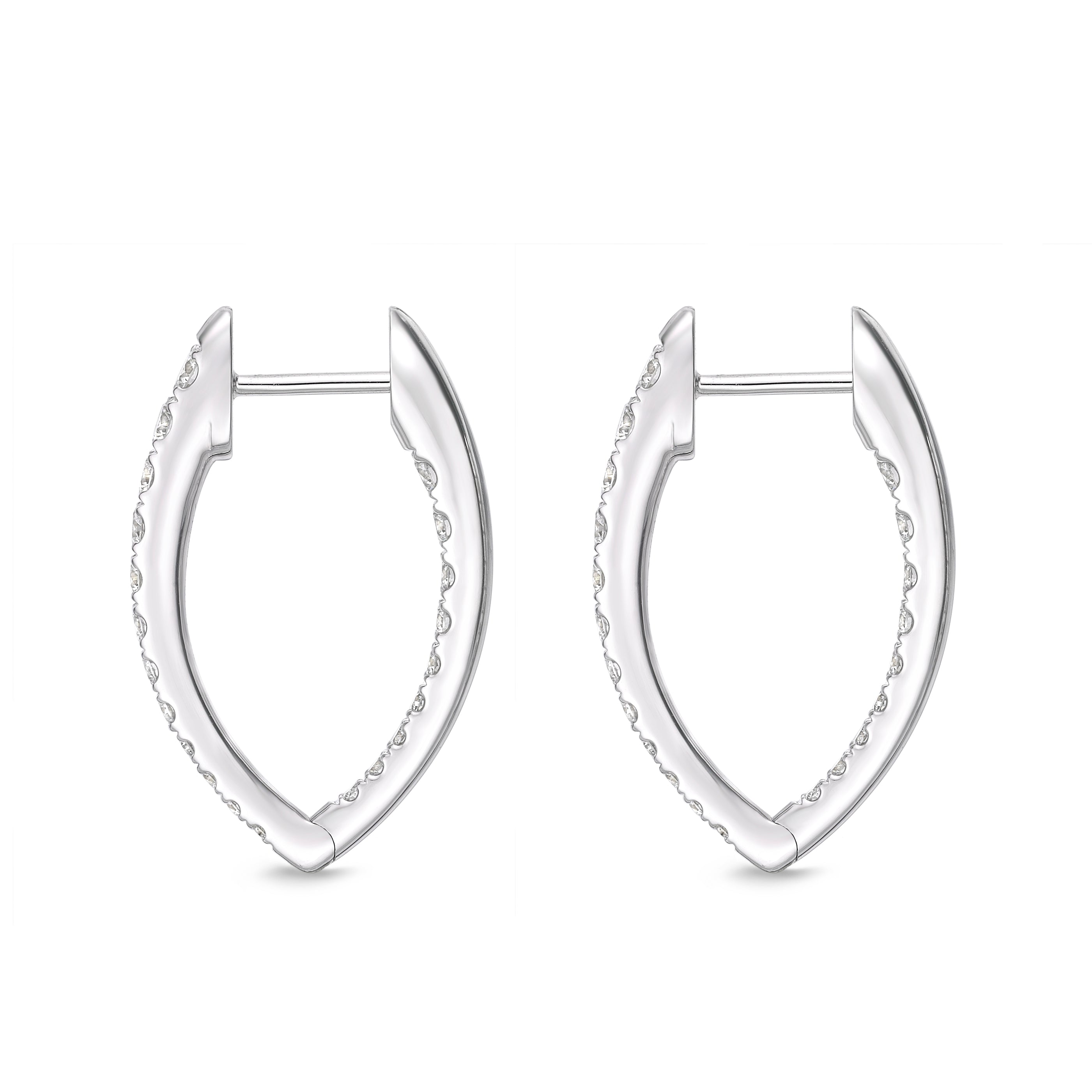 Diamond Imperial Hoops .75CTW