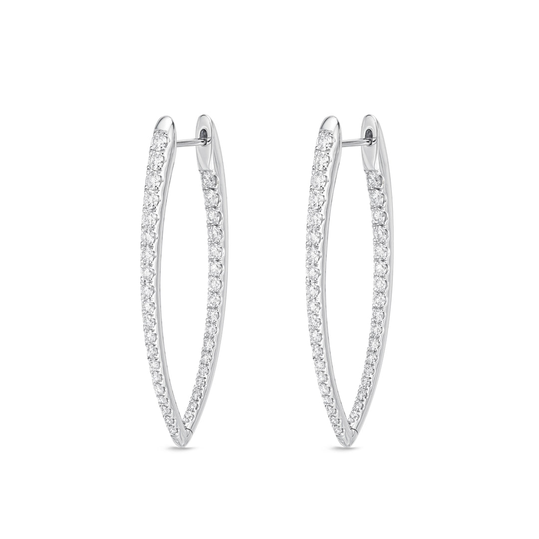 Diamond Imperial Hoops 1.50 Carat Total Weight