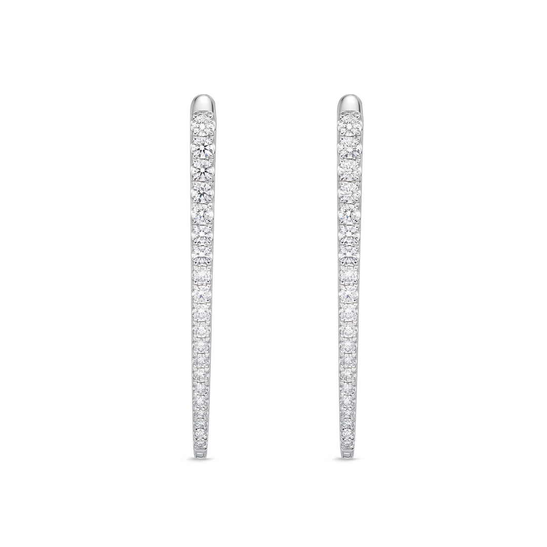 Diamond Imperial Hoops 1.50 Carat Total Weight