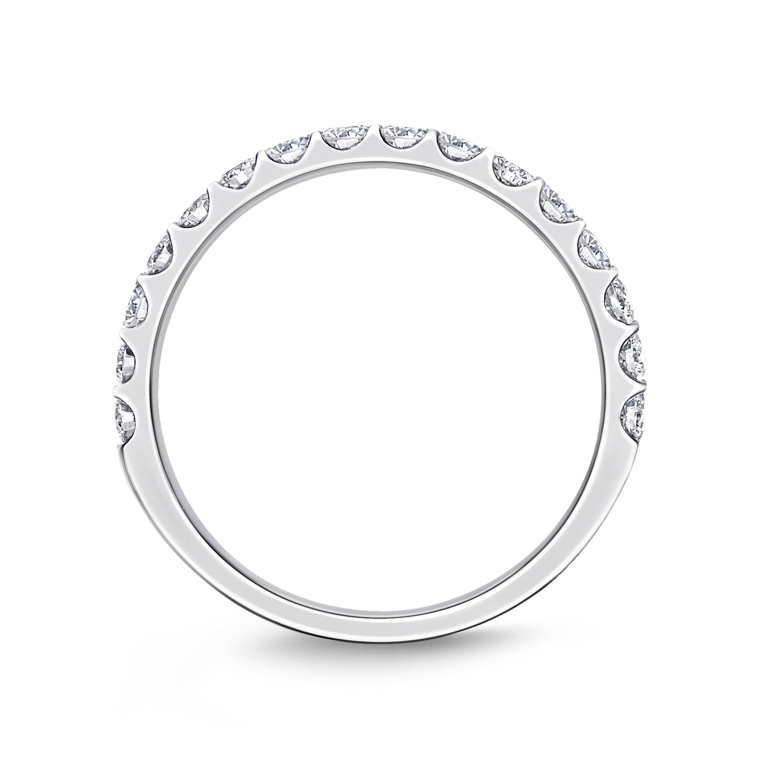 ODESSA HALF ROUND DIAMOND BAND .47-.54CTW (2.05MM STONES)