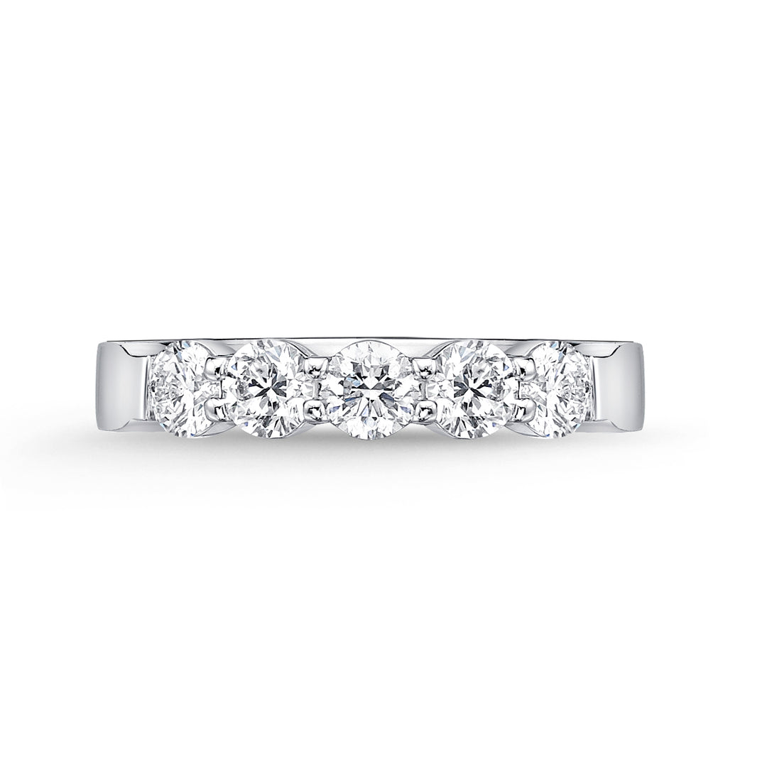 Diamond Petite Prong 5 Stone Band .77 Total Carat Weight