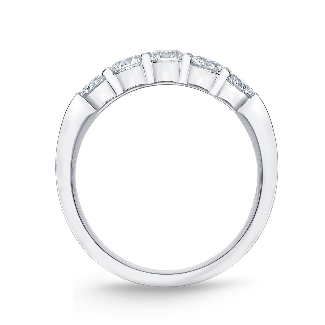 Diamond Petite Prong 5 Stone Band .77 Total Carat Weight