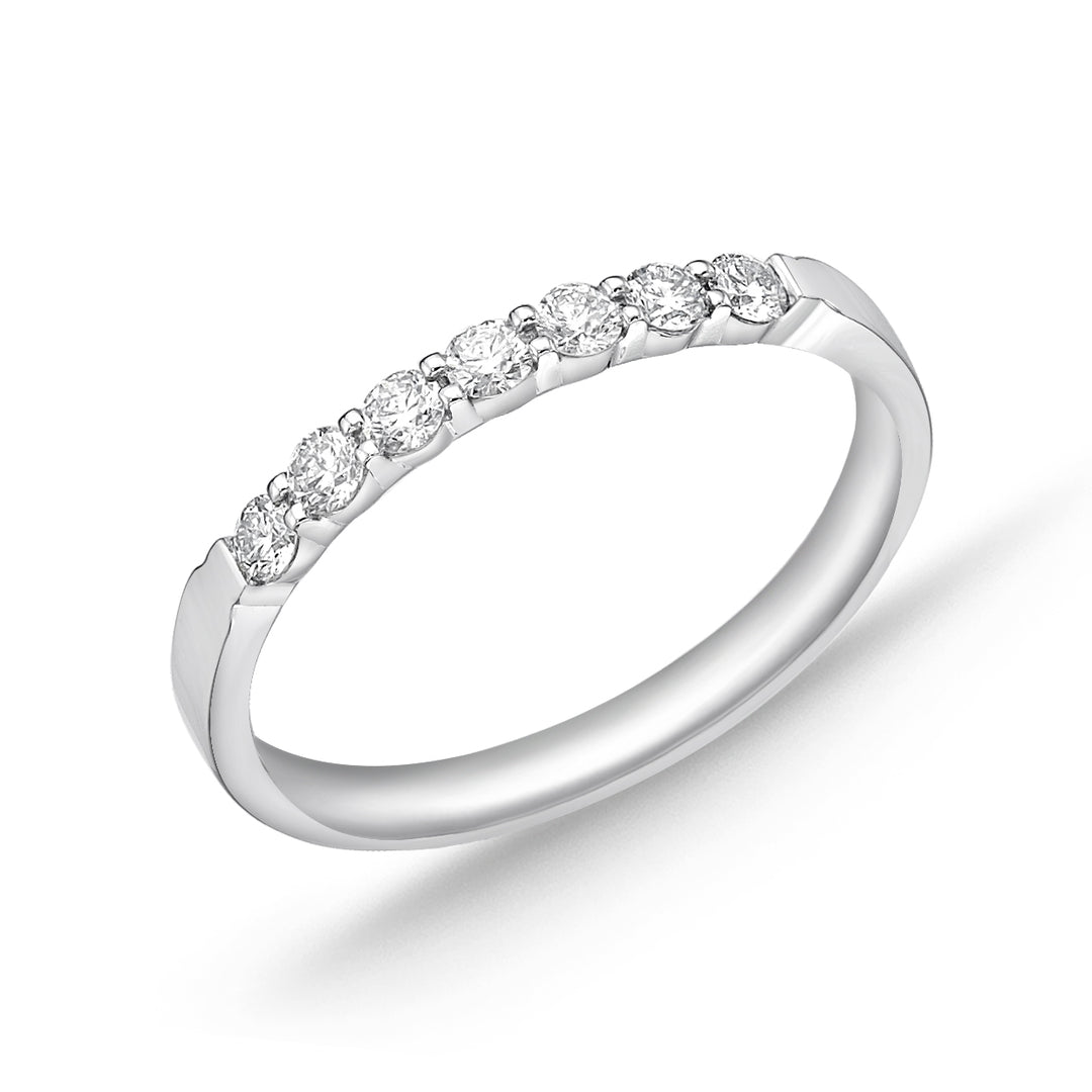 Diamond Petite Prong 7 Stone Band .25 Total Carat Weight