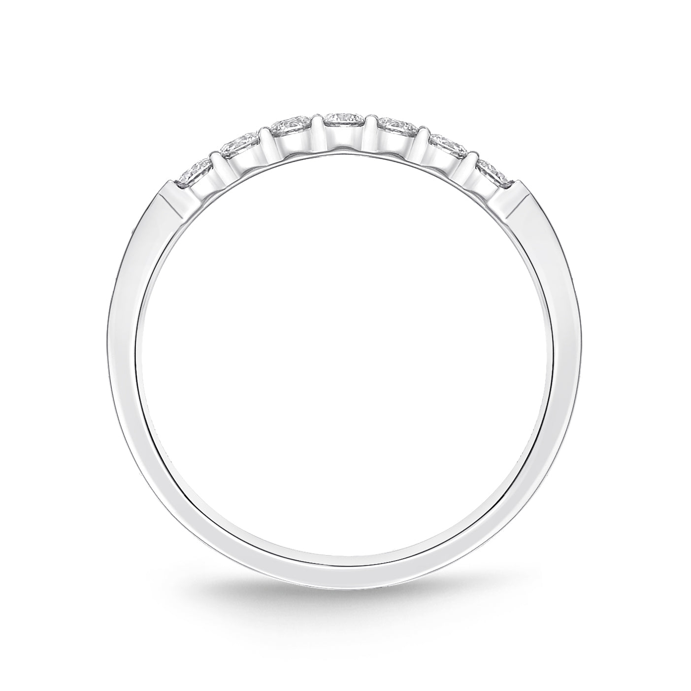 Diamond Petite Prong 7 Stone Band .25 Total Carat Weight