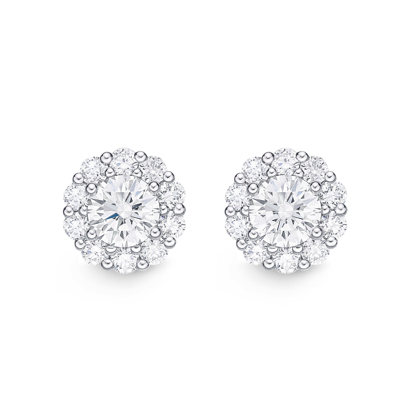 Blossom Diamond Earrings .50 Total Carat Weight