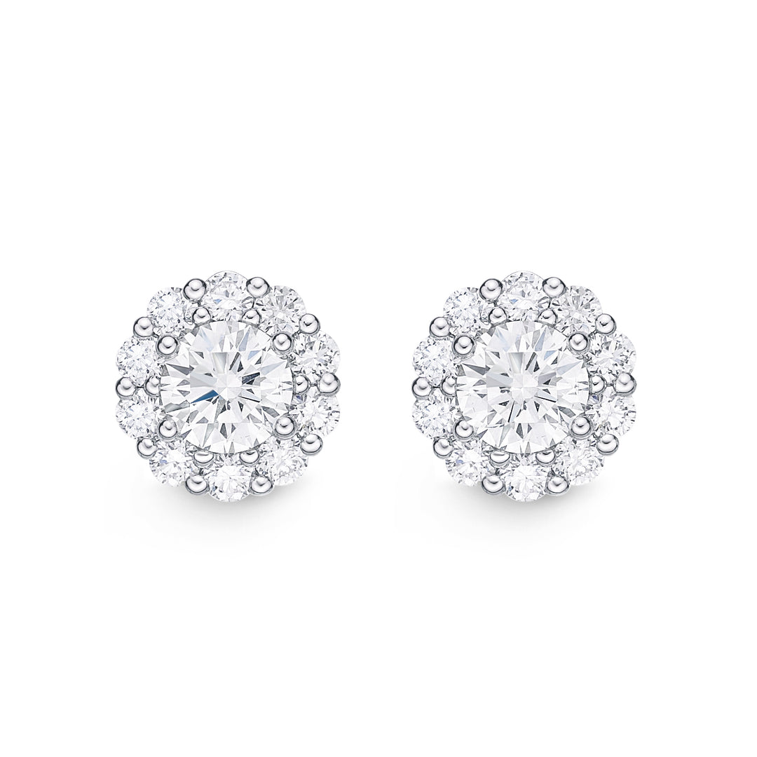 Blossom Diamond Earrings .50 Total Carat Weight