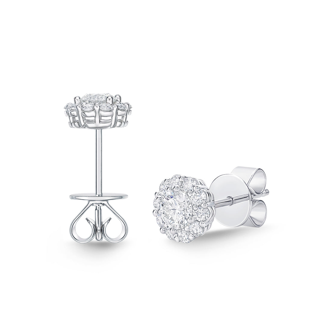 Blossom Diamond Earrings .50 Total Carat Weight